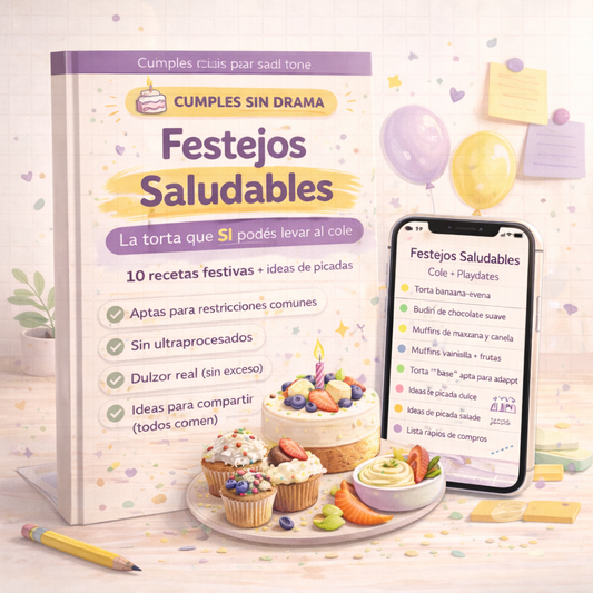Festejos Saludables: La Torta y snacks que SÍ podes llevar al colegio
